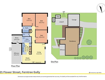 1/21 Flower Street, Ferntree Gully, VIC 3156, 3房, 1浴, House