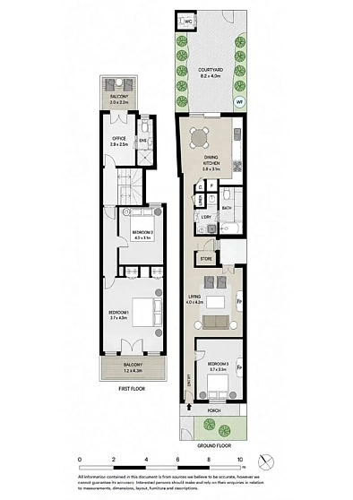 48 Ormond Street, Paddington, NSW 2021, 3 Bedrooms, 2 Bathrooms, House