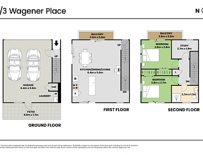 57/3 Wagener Place, Mount Albert, Auckland City, 2 कमरे, 1 बाथरूम, Townhouse