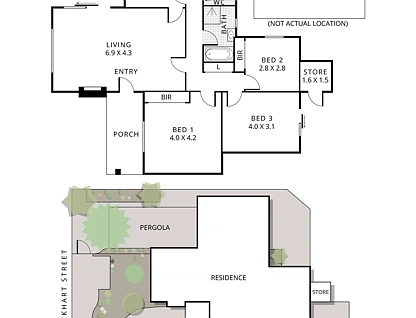 66 Lockhart Street, Como, Perth CBD, 3 Bedrooms, 1 Bathrooms, Apartment