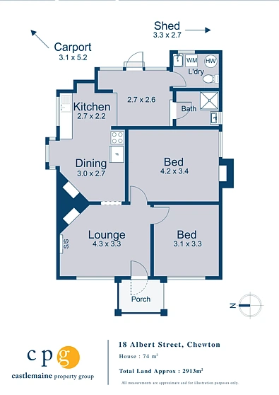 Plano ng Bahay - 18 Albert Street, Chewton, VIC 3451