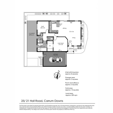 25/21 Hall Road, Carrum Downs, VIC 3201, 2 slaapkamers, 1 badkamers, Unit