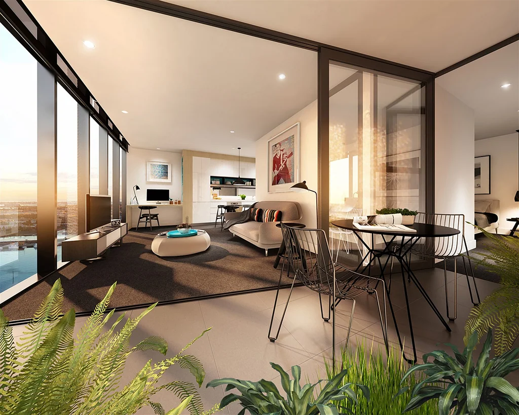 Broadbeach 2房  This magnificent apartment is just footsteps away from the glimmering ocean.