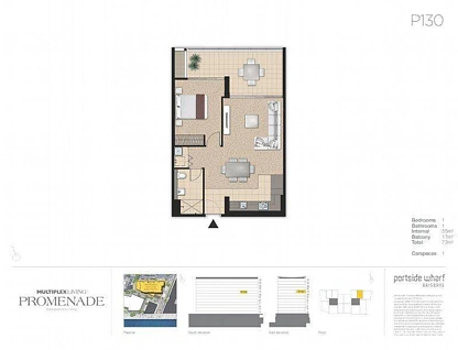 4130/37C Harbour Road, Hamilton, Brisbane - Northern Region , 1 침실, 1 욕실, Apartment