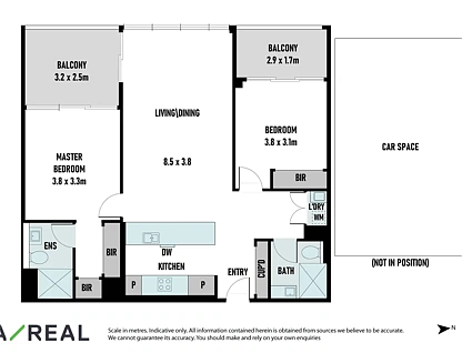 303/103 South Wharf Drive, Docklands, Melbourne CBD, 2 ห้องนอน, 2 ห้องน้ำ, Apartment