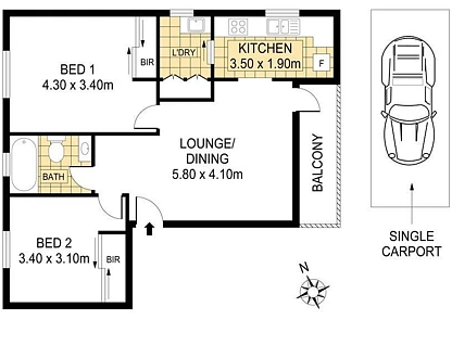 5/1 Arthur Street, Merrylands West, Parramatta (Northwest suburbs), 2 chambres, 1 salles de bain, Unit