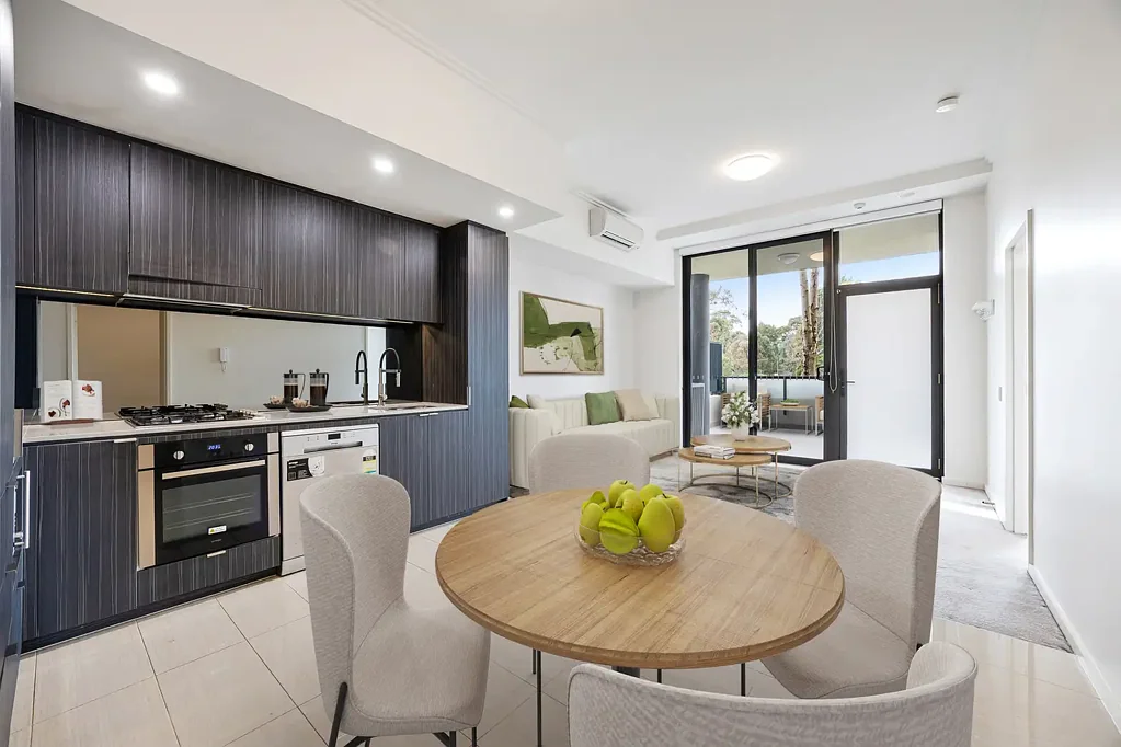 Modern two-bedroom plus study apartment in Washington Park