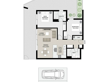 203/156B Terrigal Drive, Terrigal, Central Coast, 2 Bedrooms, 2 Bathrooms, Apartment