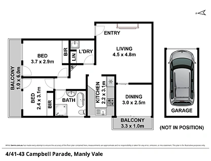 4/41 Campbell Parade, Manly Vale, Northern Beaches, 2 Bedrooms, 1 Bathrooms, Apartment