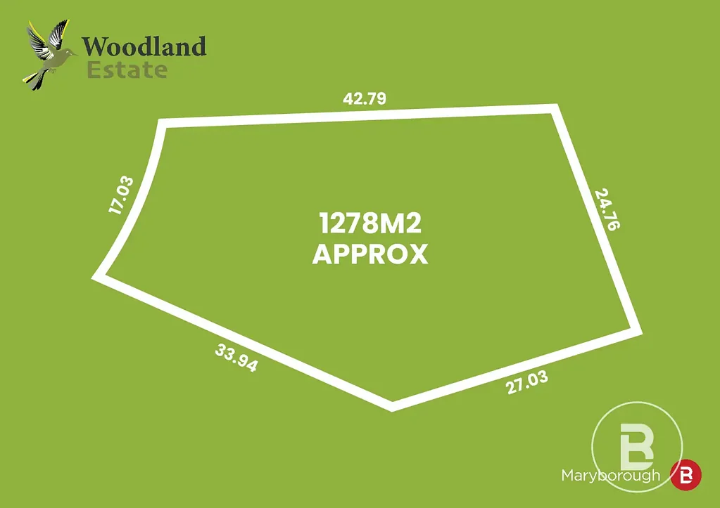 Maryborough LOT 19 - 1278m2 - WOODLAND ESTATE- VACANT LAND - TITLED