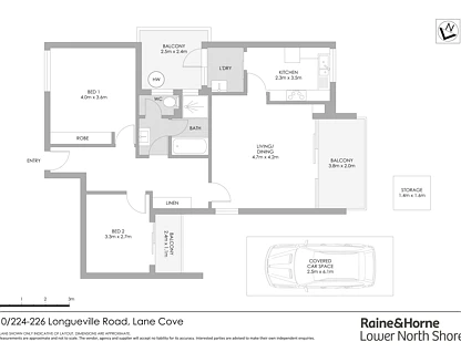 10/224-226 Longueville Road, Lane Cove, Lower North Shore, 2 Kuwarto, 1 Banyo, Apartment