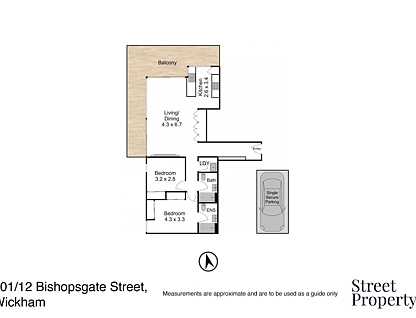 801/12 Bishopsgate Street, Wickham, Newcastle, 2 침실, 2 욕실, Apartment