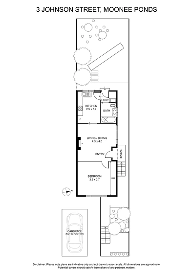 3 Johnson Street, Moonee Ponds, VIC 3039, 1房, 1浴, Unit