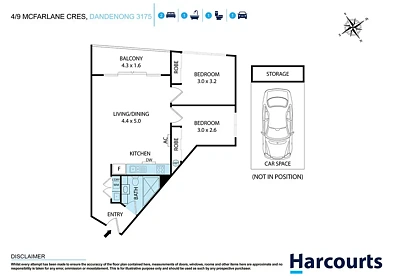 4/9 Mcfarlane Cresent, Dandenong, VIC 3175, 2 slaapkamers, 1 badkamers, Apartment