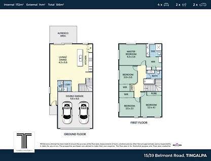 15/33-39 Belmont Road, Tingalpa, Brisbane - Eastern Region, 4 રૂમ, 2 બાથરૂમ, Townhouse