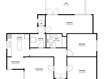 32 Brockley Street, Wodonga, VIC 3690, 3房, 1浴, 独立屋