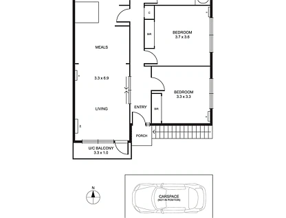 1/31 Nelson Street, Balaclava, Melbourne CBD, 2 ਕਮਰੇ, 1 ਬਾਥਰੂਮ, Apartment