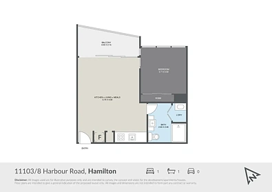 11103/8 Harbour Road, Hamilton, QLD 4007, 1 slaapkamers, 1 badkamers, House