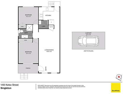 1/83 Kelso Street, Singleton, Hunter, 2 Schlafzimmer, 1 Badezimmer, Unit