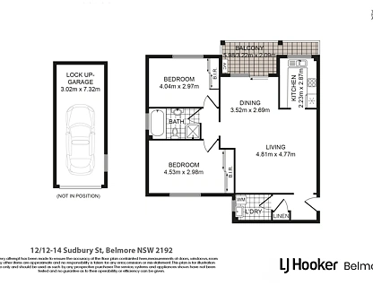 12/12-14 Sudbury Street, Belmore, South Western Suburbs, 2 침실, 1 욕실, Apartment