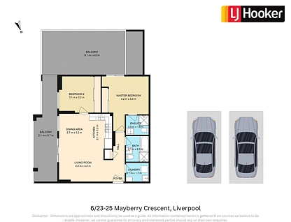 6/23-25 Mayberry Crescent, Liverpool, South Western Suburbs, 2房, 2浴, Apartment