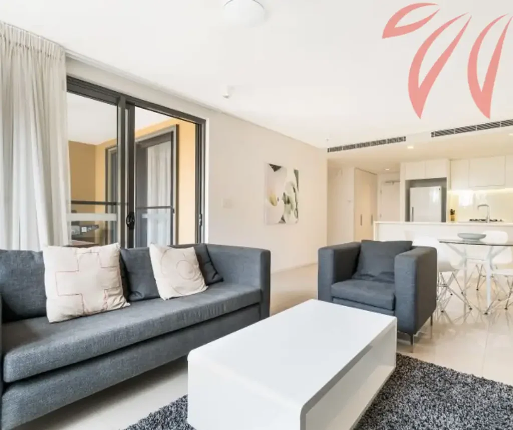 Modern, Fully Furnished 1-Bedroom Apartment with Courtyard in Darwin Waterfront