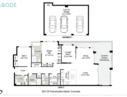 201/10 Parramatta Street, Cronulla, Sutherland Shire, 3 غرف, 2 حمامات, Apartment