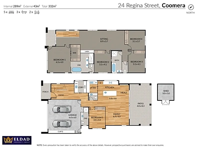 फ्लोर प्लान - 24 Regina Street, Coomera, QLD 4209