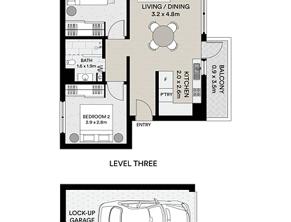 9/1 Princess Street, Brighton-Le-Sands, St George, 2 habitaciones, 1 baños, Apartment