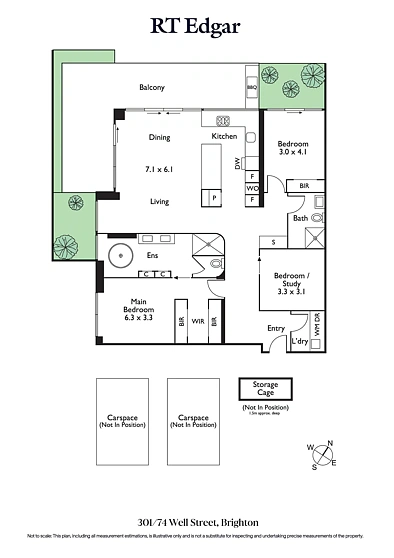 301/74 Well Street, Brighton, VIC 3186, 3 slaapkamers, 2 badkamers, Apartment