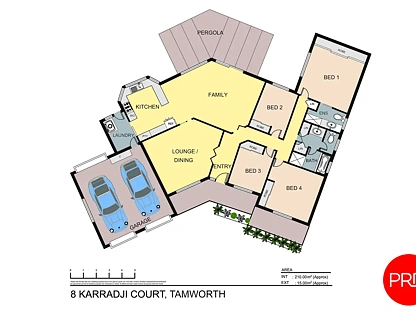 8 Karradji Court, Tamworth, Tamworth, 4房, 2浴, House