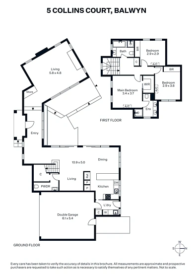 Plano ng Bahay - 5 Collins Court, Balwyn, VIC 3103