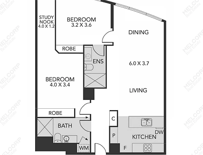 5507/35 Queensbridge Street, Southbank, Melbourne CBD, 2 રૂમ, 2 બાથરૂમ, Apartment