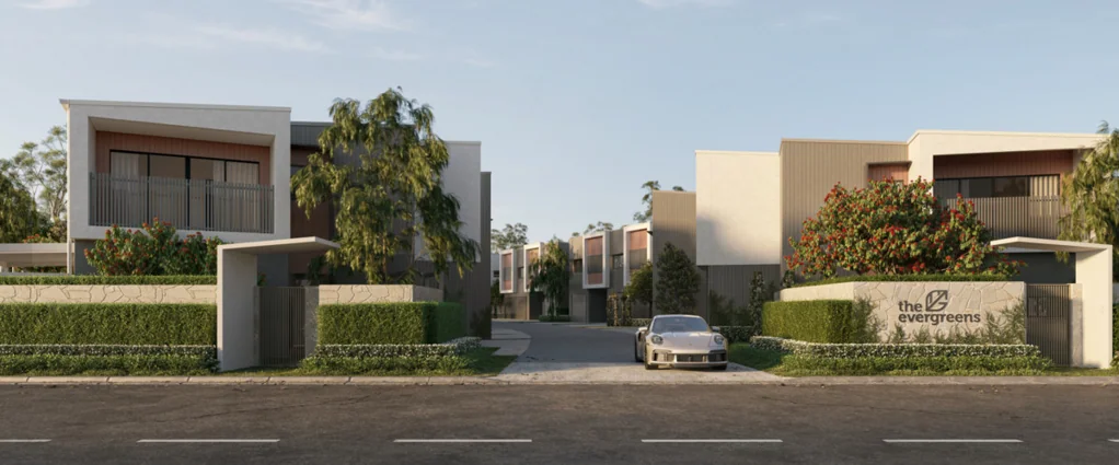 Mango Hill 4Zimmer Welcome to The Evergreens, an exclusive enclave of 45 architecturally crafted townhomes, boasting 4 bedrooms and 3 bathrooms, in Mango Hill, Brisbane.