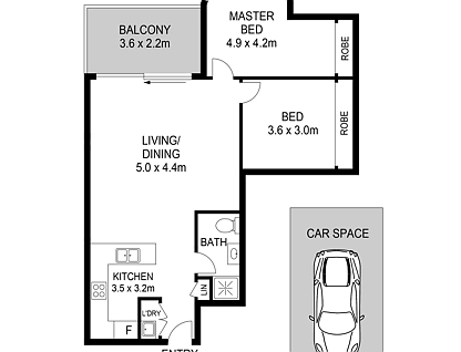 111/357-359 Great Western Highway, South Wentworthville, Parramatta (Northwest suburbs), 2 غرف, 1 حمامات, Apartment