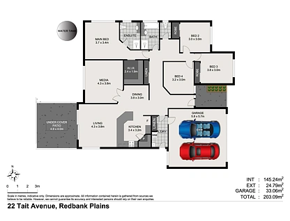 22 Tait Avenue, Redbank Plains, Ipswich - Greater Region, 4房, 2浴, House