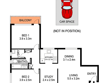 2/18 St Georges Parade, Hurstville, St George, 2房, 1浴, Apartment