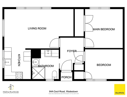 84a Cecil Road, Wadestown, 2 phòng ngủ, 1 phòng tắm, Unit
