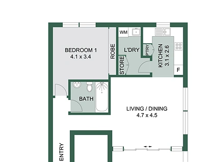 11/45 Gipps Street, Wollongong, Wollongong - Greater Region, 1房, 1浴, Apartment