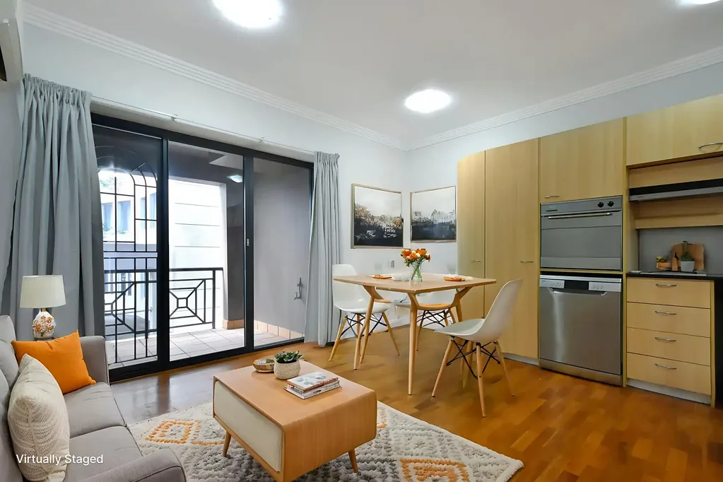 Potts Point 安全建筑 对讲机电梯 开放式设计 宽敞阳台 一居室潜力 现代厨房 洗碗机 城市景观 公共屋顶露台 步行便利 咖啡餐厅超市 交通便捷 50SQM APARTMENT IN PRIME LOCATION