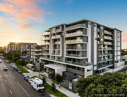 605/152 Middle Street, Cleveland, Redland City Region, 3房, 2浴, Apartment