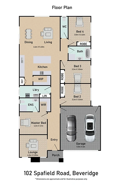 102 Spafield Road, Beveridge, VIC 3753, 4 habitaciones, 2 baños, House