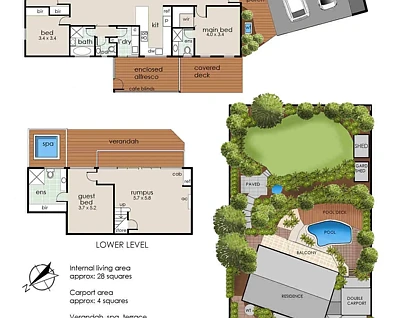 58-60 Banool Crescent, Mount Eliza, Mornington Peninsula, 5房, 3浴, House