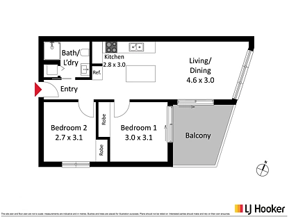 28/2 Bamblett Rise, Denman Prospect, Molonglo Valley District, 2 રૂમ, 1 બાથરૂમ, Apartment