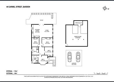 44 Carmel Street, Bardon, QLD 4065, 4房, 2浴, House