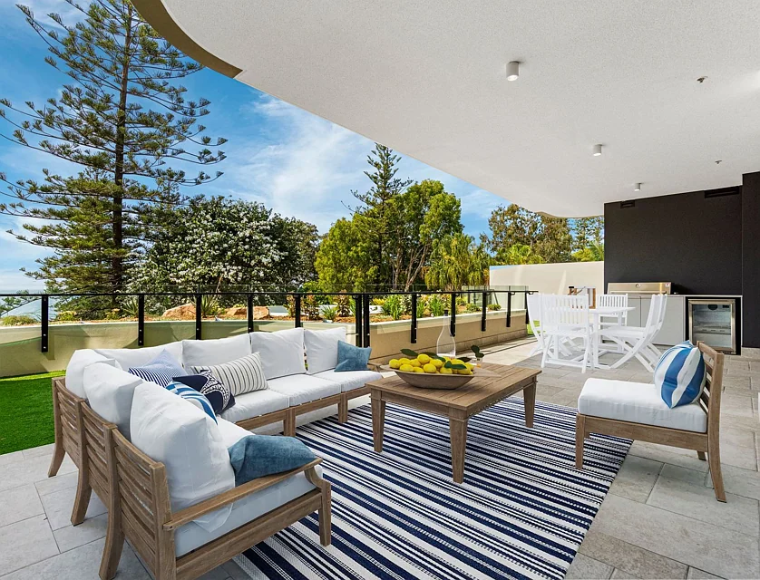 104/71 Landsborough Avenue, Scarborough, Brisbane - Northern Region , 3 कमरे, 3 बाथरूम, Apartment