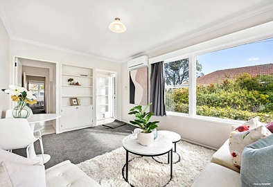 Cozy sunny one bedroom PLUS downstairs sleepout unit in Saint Heliers.