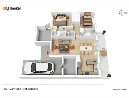 13/71 Morrison Street, Kambah, Tuggeranong District, 2 침실, 1 욕실, Townhouse