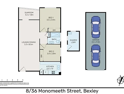 8/36 Monomeeth Street, Bexley, NSW 2207, 2 ਕਮਰੇ, 1 ਬਾਥਰੂਮ, Apartment