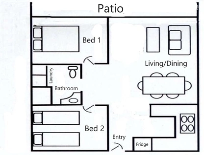 11/11-15 Port Douglas Road (Sands Resort), Port Douglas, Cairns, 2 कमरे, 1 बाथरूम, Unit
